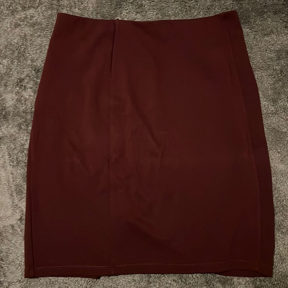 Liverpool Bia knit pencil skirt burgundy